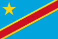 Kongo, Demokratische Republik Nationalflagge